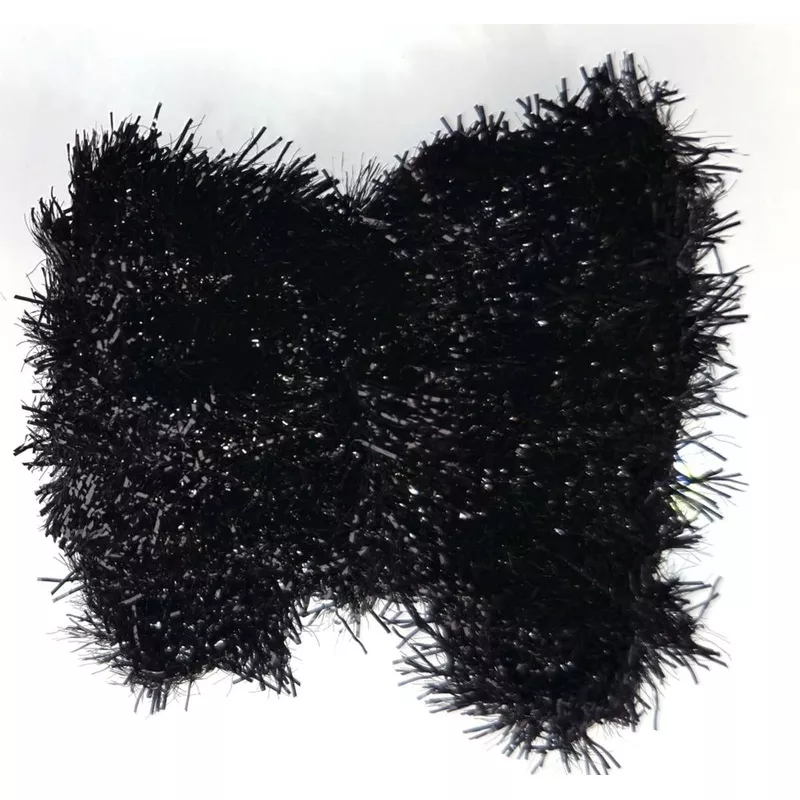 15mm Hackle Chenille Black