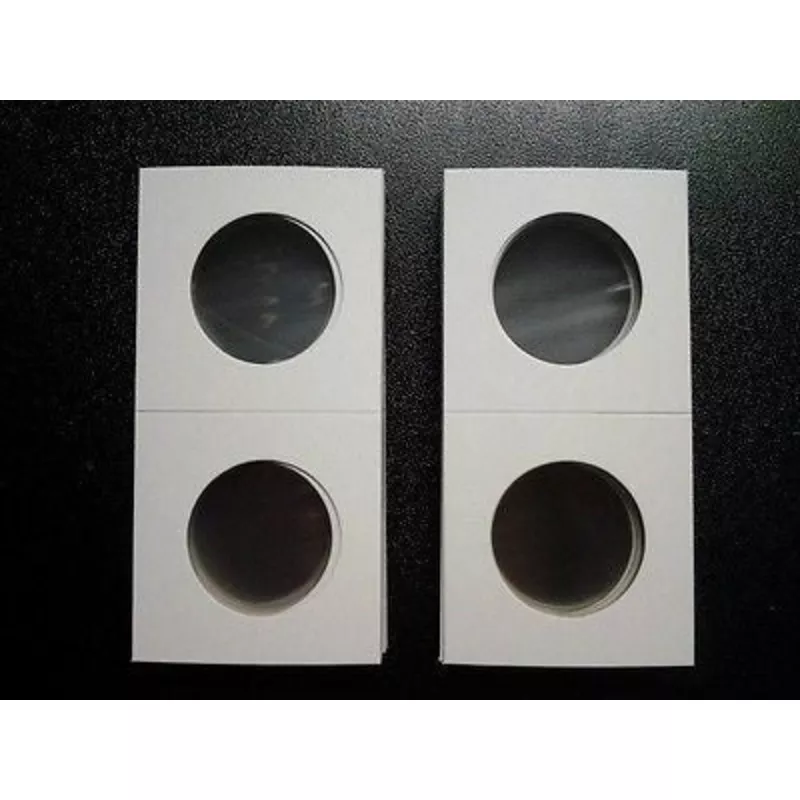 200 New Half Dollar Size 2×2 Cardboard Coin Holders Flips