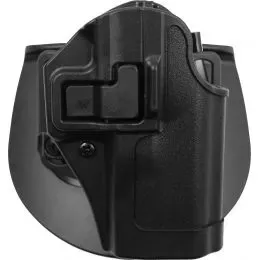 Blackhawk Serpa CQC Concealment Holster with Matte Finish w/Belt Loop and Paddle, Black, Right