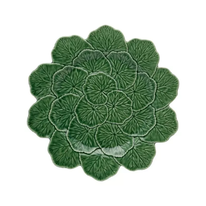 Bordallo Pinheiro Geranium Leaf Serving Plate – 33cm