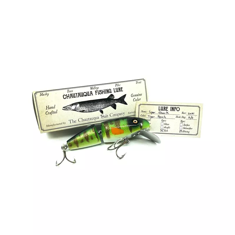 Chautauqua Wooden Super Shark Tiger Perch Color