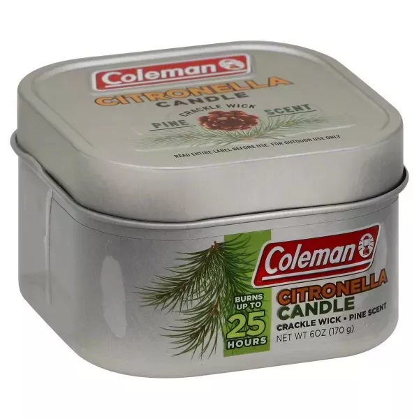 Coleman Repellents Pine Citronella Candle, 6 oz