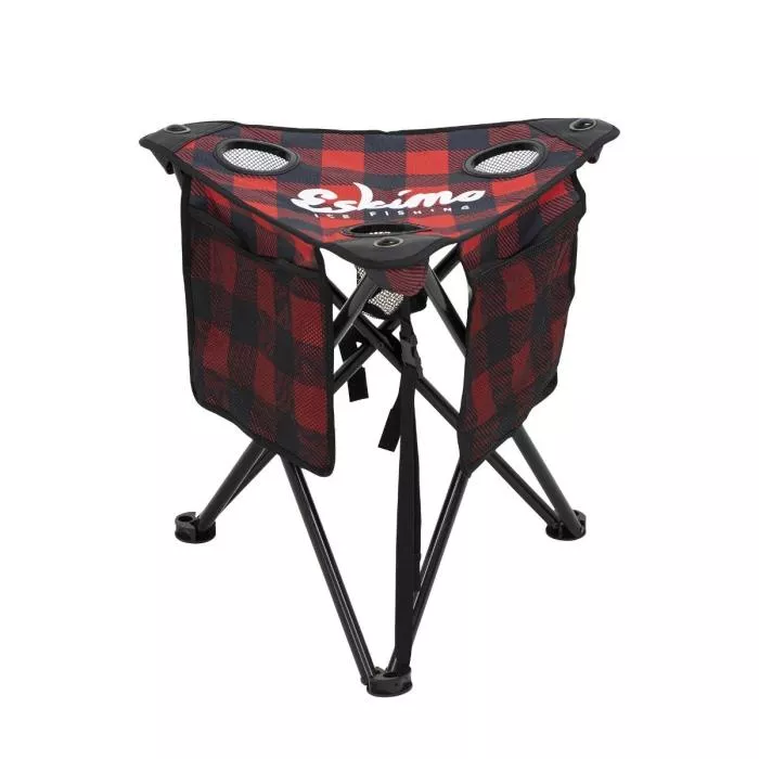 Eskimo Plaid XL Tripod Stool