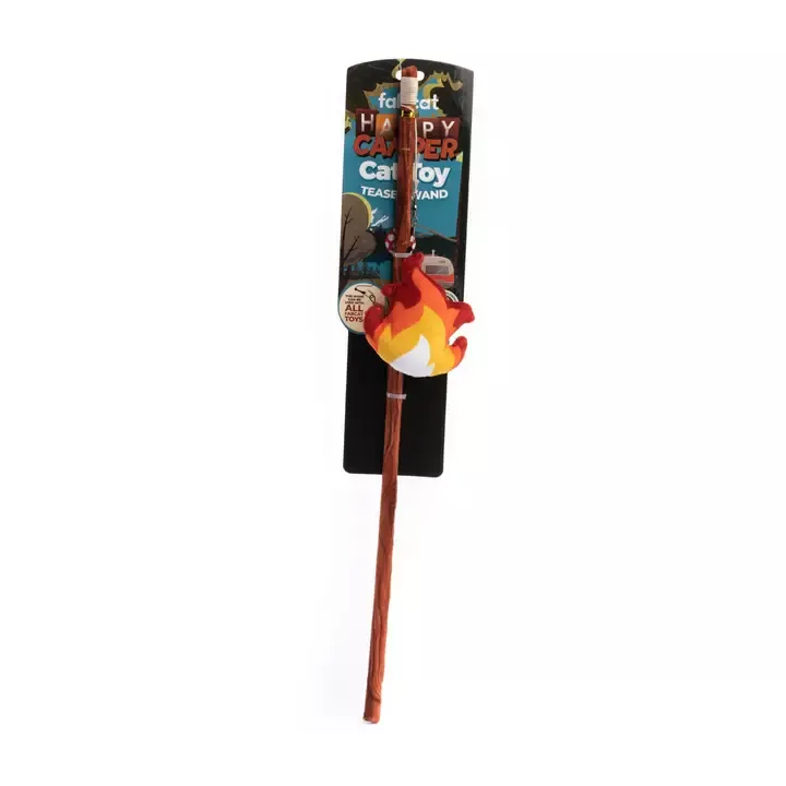Fabdog Happy Camper Teaser Cat Toy