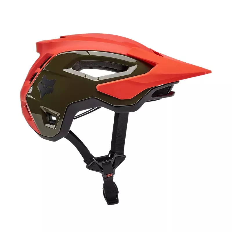 Fox Racing Speedframe Pro MTB Helmet – Blocked –Orange Flame