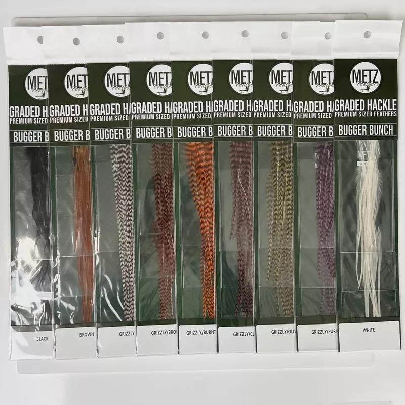 Metz - Hackle Bugger Bunch Black