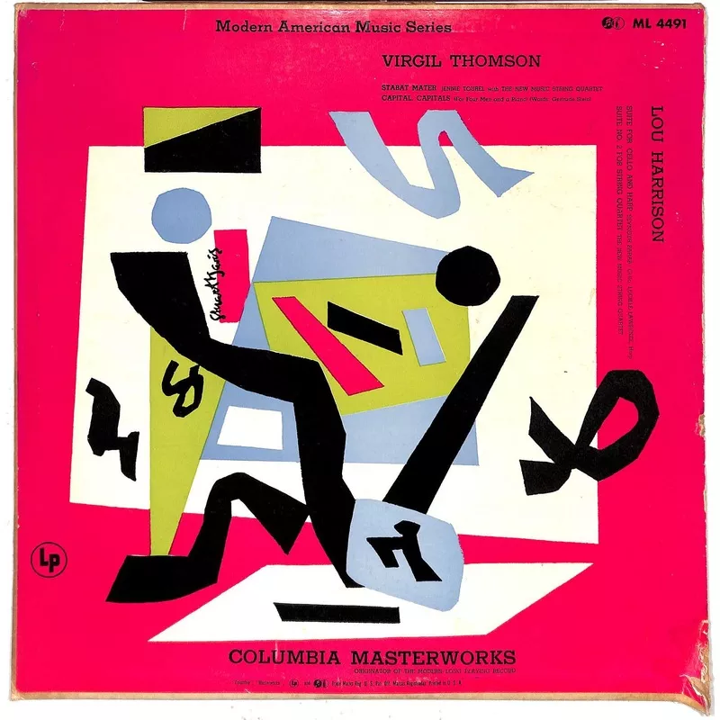 "Modern American Music Series LP Virgil Thomson & Lou Harrison w/ Stuart Davis Cover" (SOLD)