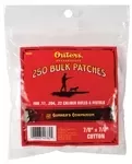 Outers .17-.22 Cal Cotton Cleaning Patches 250/Pk