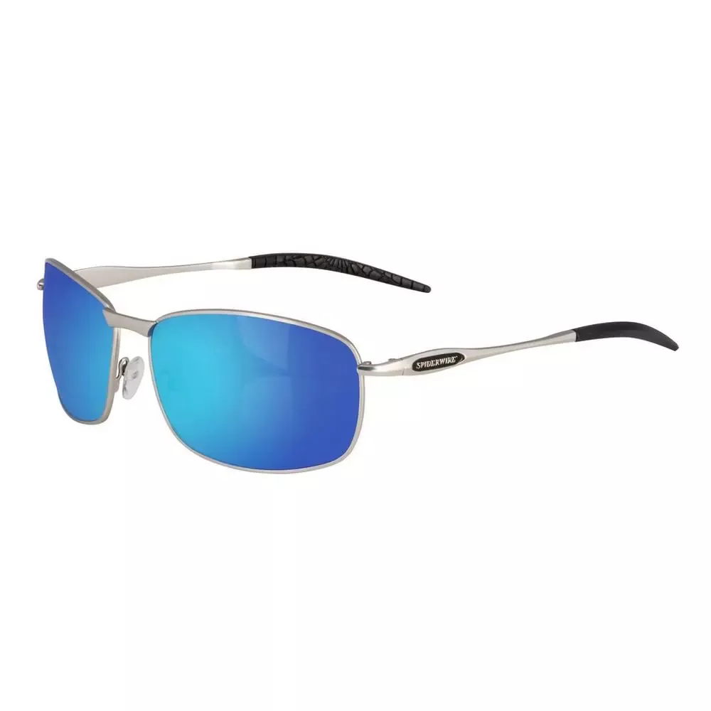 SpiderWire Sunglasses Blue Mirror Grey Base