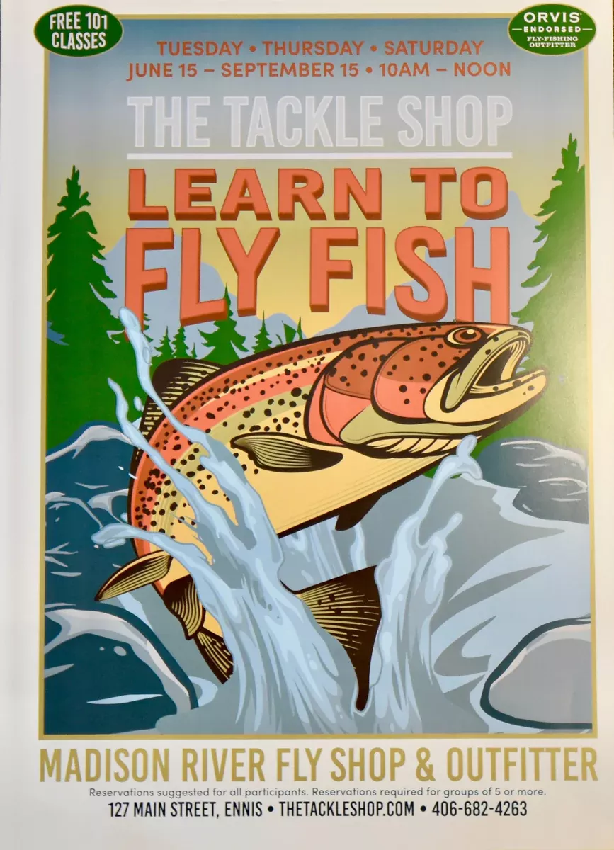 The Tackle Shop’s “Learn To Fly Fish Poster”