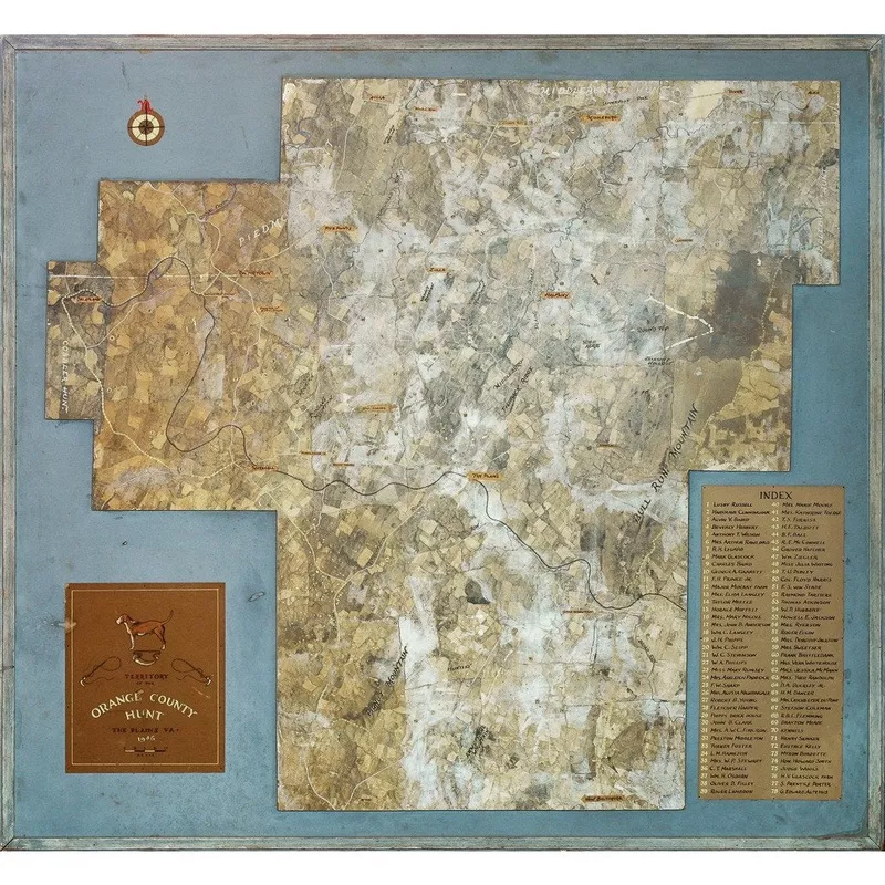 "Territory Of The Orange County Hunt The Plains, VA" 1946 (SOLD)