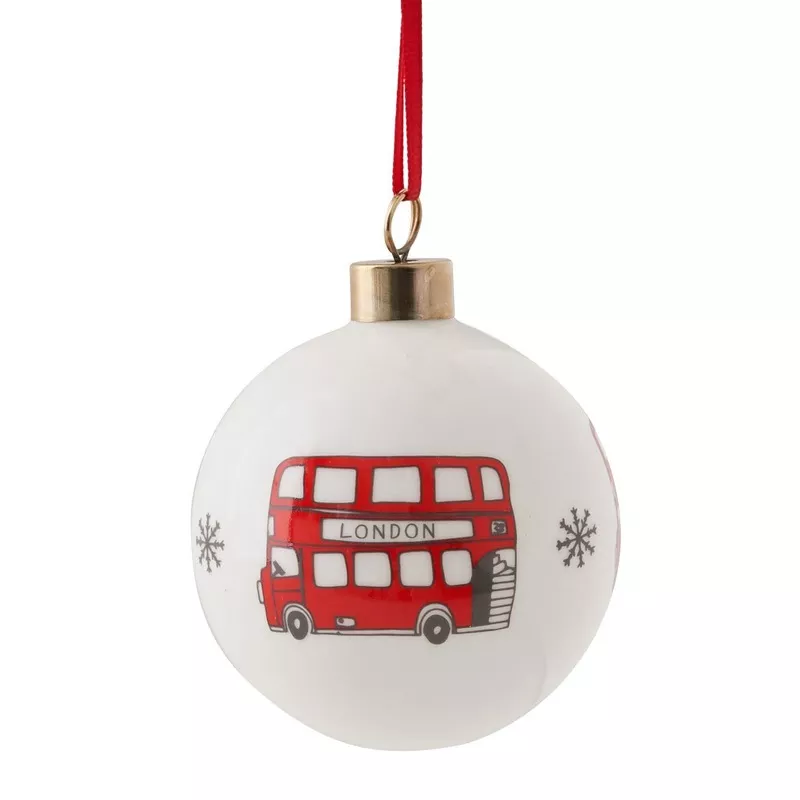 Victoria Eggs London Bauble – Bus