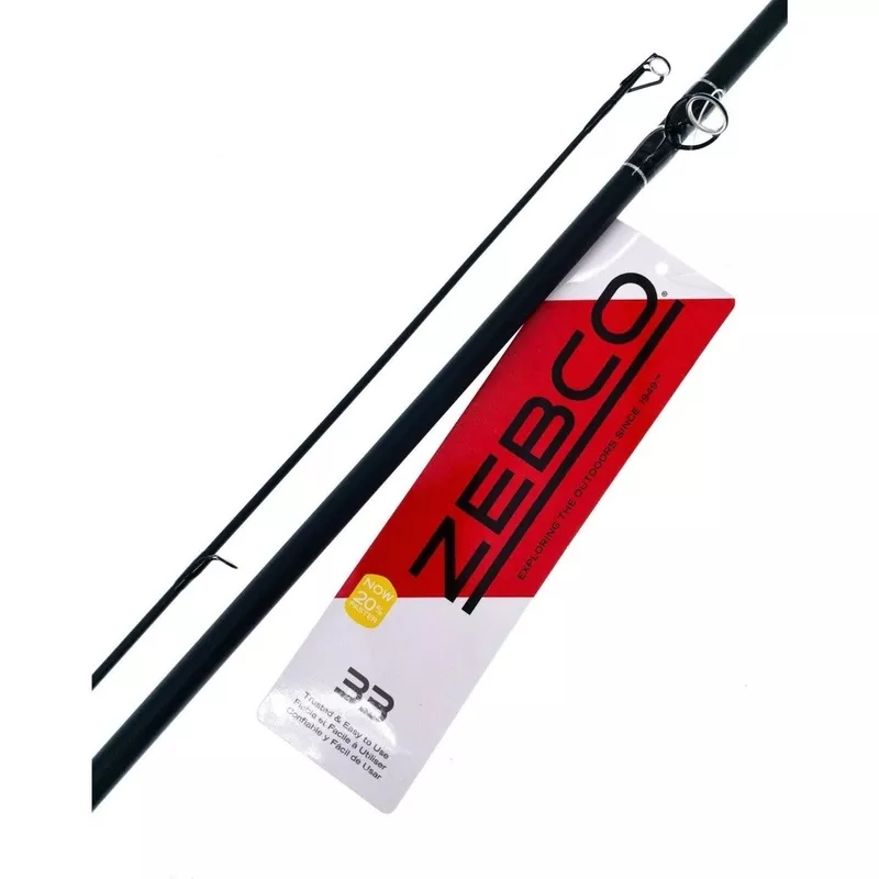 ZEBCO 33 CASTING ROD 6′ 2pc Medium Action 6ft Black Matte