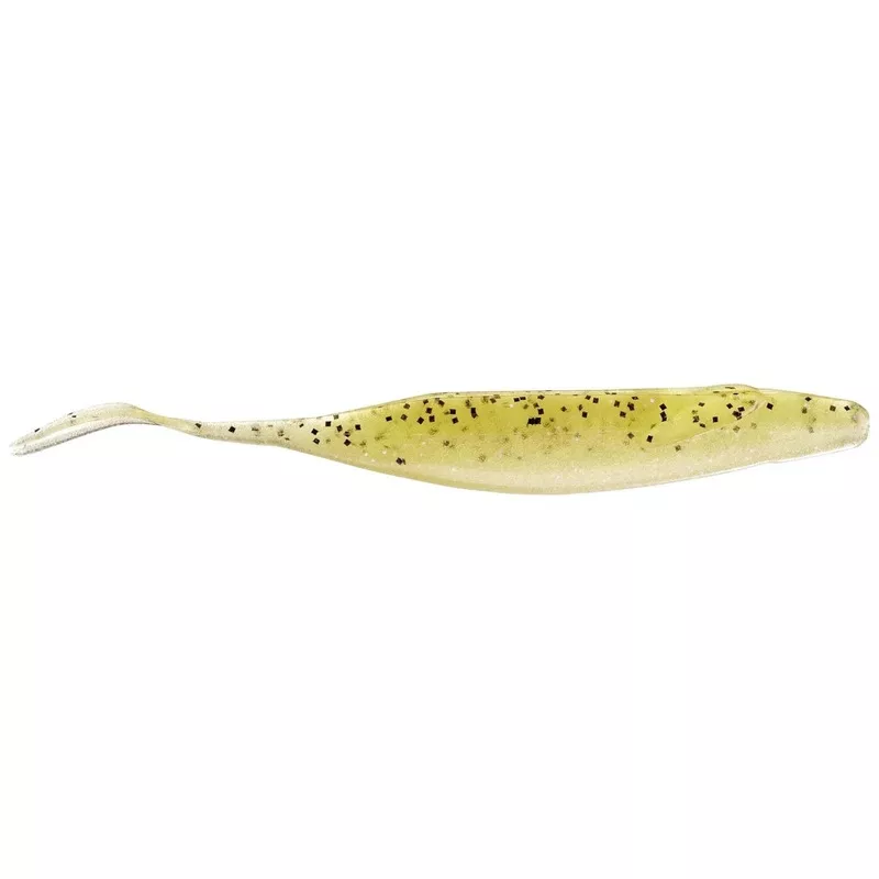 Zoom Winged Fluke 4" Qty 6 Champagne Pepper Pearl