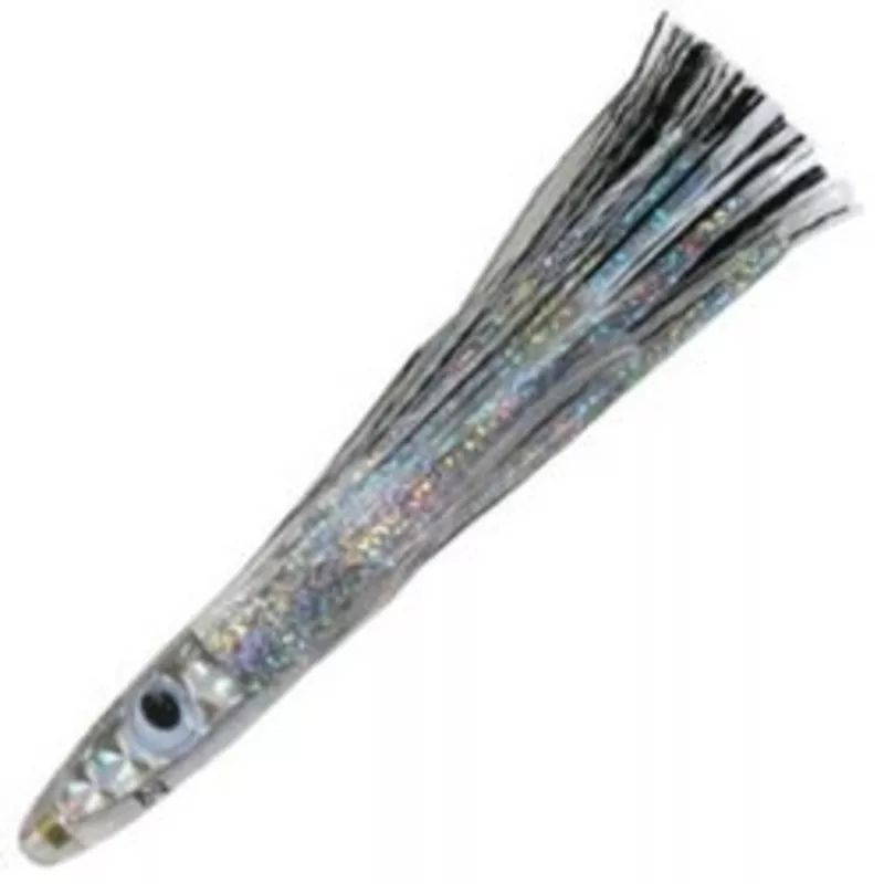 Zuker Grass Skirt Trolling Lure ZGM-8/WHT-CLR-SIL. MADE IN THE USA! JC18171799